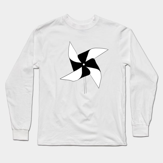 Windmill Long Sleeve T-Shirt by Ykartwork